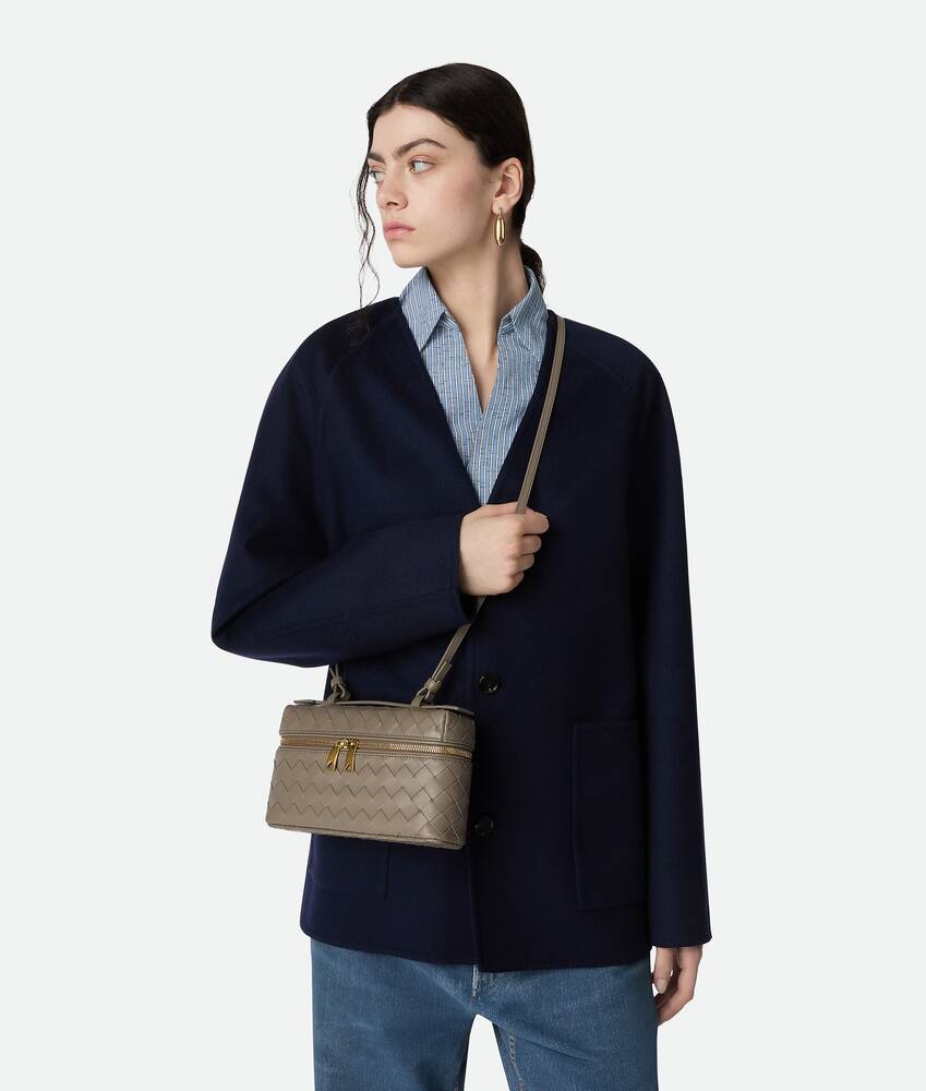 Maison Woven Vanity Bag - Black