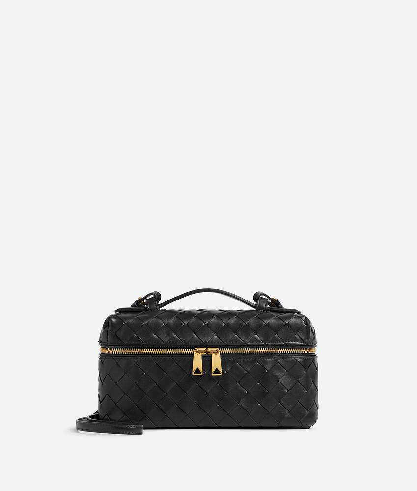 Maison Woven Vanity Bag - Black